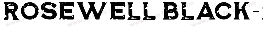 Rosewell Black字体转换